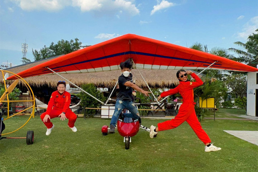 스카이 플라잉 파라모터 파타야 