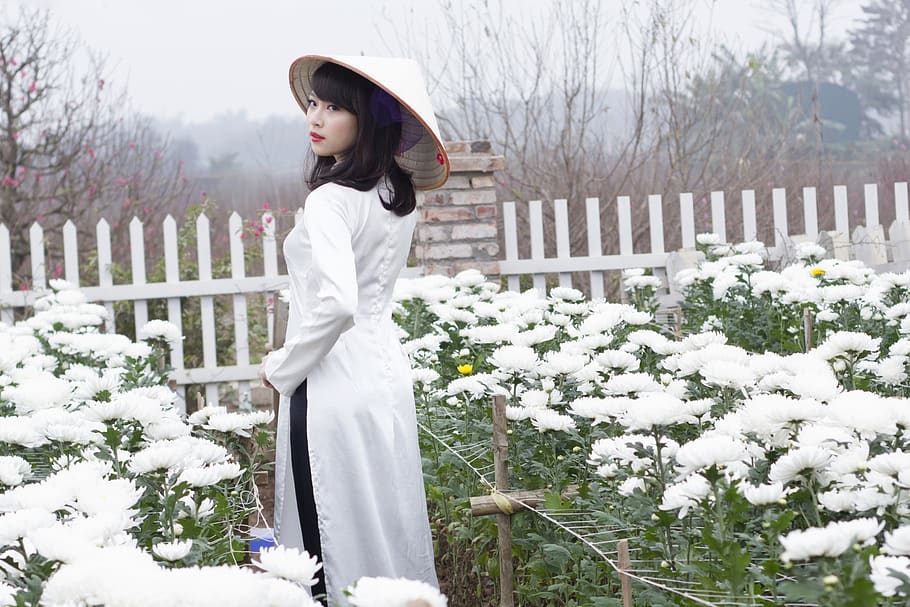 베트남 전통의상 아오자이 스냅촬영