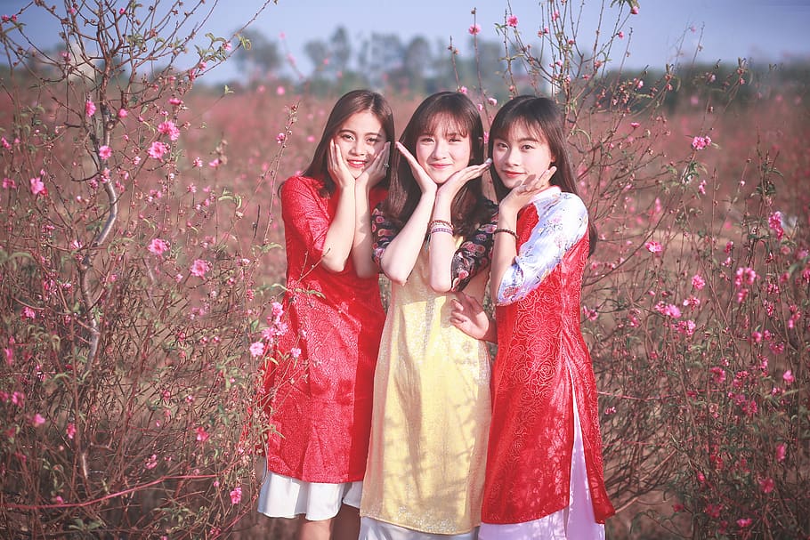 베트남 전통의상 아오자이 스냅촬영