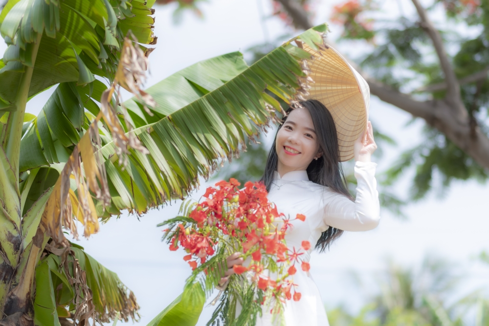 베트남 전통의상 아오자이 스냅촬영