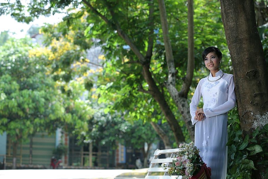 베트남 전통의상 아오자이 스냅촬영